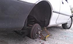 no tires
